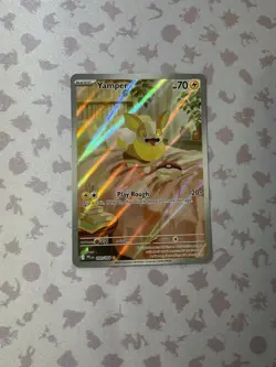Pokemon Yamper 099/094 Illustration Rare Phantasmal Flames Card Holo NM - Image 1