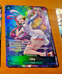 ONE PIECE ENGLISH CARD HOLO GAME CARTE Uta OP13-023 ALT EN MINT - Image 1