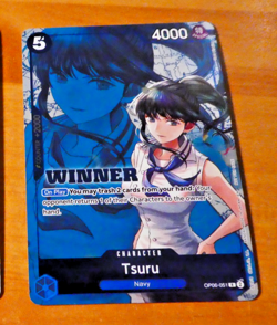 ONE PIECE ENGLISH CARD GAME WINNER HOLO CARTE Tsuru OP06-051 ALT EN ** - Image 1