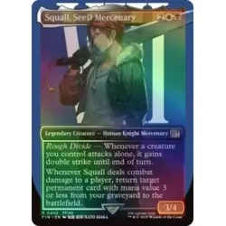 Foil Squall, Seed Mercenary (borderless) (402) M/NM Magic MTG Final Fantasy - Image 1