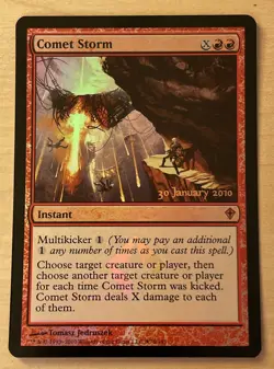 MTG 1x FOIL Comet Storm 76 Worldwake Prerelease PROMO Magic the Gathering x1 LP - Image 1