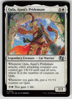 Qala, Ajani's Pridemate (Anime) Normal U Foundations Jumpstart 32 NM - Image 1