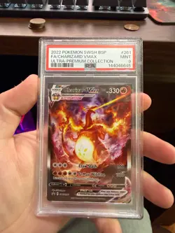 2022 POKEMON PROMO CHARIZARD ULTRA-PREMIUM COLLECTION FA/CHARIZARD VMAX PSA 9 - Image 1