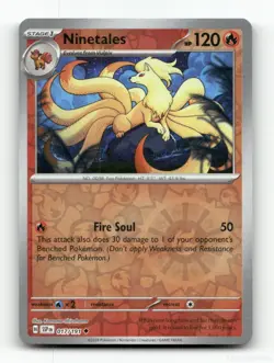 NINETALES SURGING SPARKS 017/191 POKEMON REVERSE HOLO NM/M - Image 1