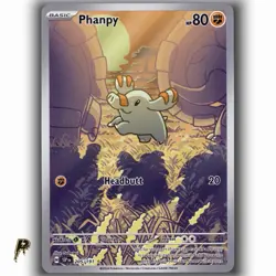 2024 Pokemon Surging Sparks Phanpy 205/191 Illustration Rare Holo NM - Image 1