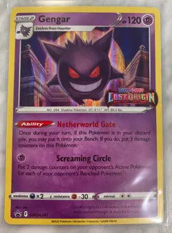 Pokemon Gengar SWSH241 Black Star Promo Lost Origin Stamped Prerelease NM - A - Image 1