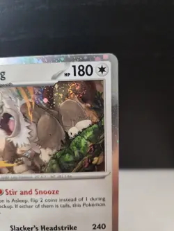 Pokemon TCG Slaking Cosmos Holo FAT Fart SWIRL 162/193 Paldea Evolved Near Mint - Image 2