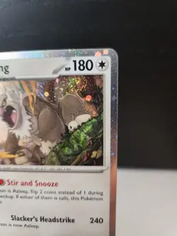 Pokemon TCG Slaking Cosmos Holo FAT Fart SWIRL 162/193 Paldea Evolved Near Mint - Image 3