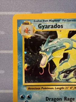 2000 Pokemon Gyarados #7/130 HOLO Base Set 2!! VINTAGE - Image 2