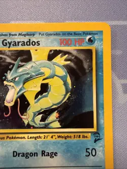 2000 Pokemon Gyarados #7/130 HOLO Base Set 2!! VINTAGE - Image 3