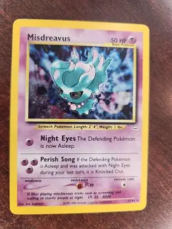 Misdreavus Neo Holo Pokemon Card WOTC - Image 1