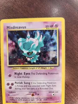 Misdreavus Neo Holo Pokemon Card WOTC - Image 3