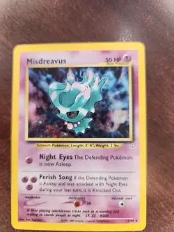 Misdreavus Neo Holo Pokemon Card WOTC - Image 4