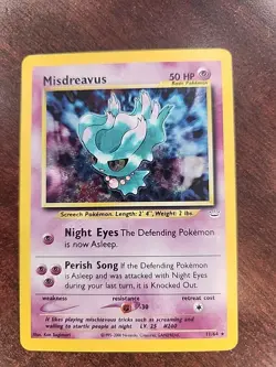 Misdreavus Neo Holo Pokemon Card WOTC - Image 5
