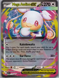 Mega Audino ex 172/217 Double Rare Ascended Heroes Pokemon Near Mint - Image 1