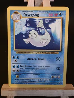 Pokemon TCG Dewgong Card 25/102 Base Set 1999 LP - Image 1