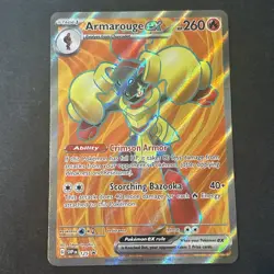 Armarouge ex SVP125 Black Star Promo Full Art Holo Pokemon Card NM - Image 1