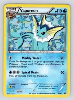 MP! Vaporeon BW89 Black & White Promos Holo Pokemon Card - Image 1