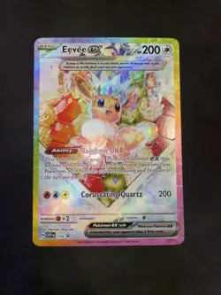 Eevee ex 174 Sv: Scarlet & Violet Promo Cards Holo Pokemon Prismatic UPC - Image 1