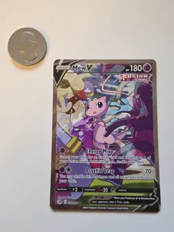 Pokemon TCG Mew v Alternate Full Art Holo Rare Card 251/264 - Image 1