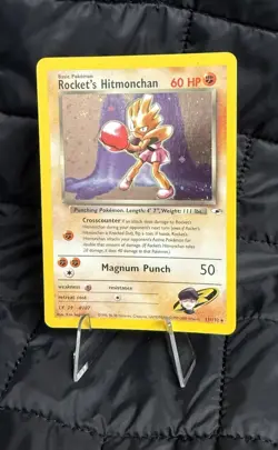 Rockets Hitmonchan Gym Heroes Trading Card 11/132 Holo - Image 1