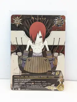 VTG Naruto 2002 CCG Nagato The Six Paths of Pain #1205 Foil Card-Ungraded-Raw - Image 1