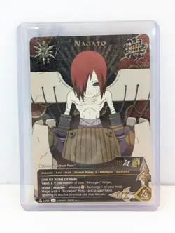 VTG Naruto 2002 CCG Nagato The Six Paths of Pain #1205 Foil Card-Ungraded-Raw - Image 3