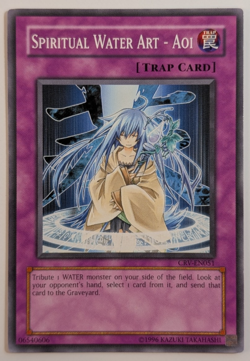 Yugioh TCG - 1x Spiritual Water Art Aoi - CRV-EN051 - NM - Unlimited Edition - Image 1