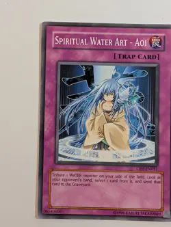 Yugioh TCG - 1x Spiritual Water Art Aoi - CRV-EN051 - NM - Unlimited Edition - Image 3