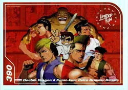 Double Dragon & Kunio-Kun Limited Run Silver Trading Card #390 New NO Creases - Image 1