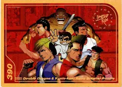 Double Dragon & Kunio-Kun Limited Run Gold Trading Card #390 New NO Creases - Image 1