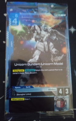 Gundam Card Game *Gundam Unicorn GD01-005 & Banagher Links GD01-008*Sealed Promo - Image 1