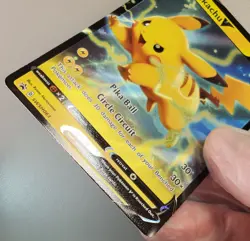 Pokemon Card TCG: Pikachu V SWSH063 Black Star Promo Ultra Holo Rare - Image 3