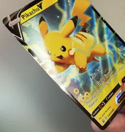 Pokemon Card TCG: Pikachu V SWSH063 Black Star Promo Ultra Holo Rare - Image 4