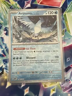 Articuno 144/165 Reverse Holo MEWen 151 English Pokemon Card - NM - Image 1