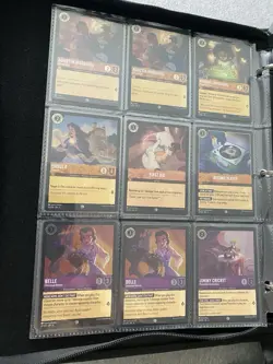 Disney Lorcana Lot Of 60 Foil Cards Set 4, Non-foils Bulk Sets 1-2-3 With Binder - Image 3