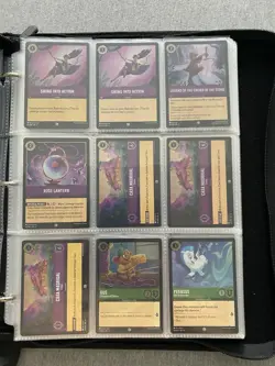 Disney Lorcana Lot Of 60 Foil Cards Set 4, Non-foils Bulk Sets 1-2-3 With Binder - Image 4