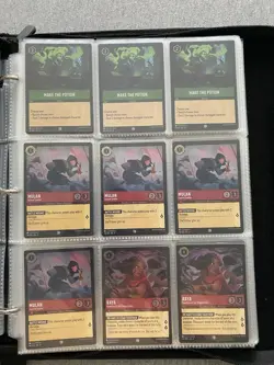 Disney Lorcana Lot Of 60 Foil Cards Set 4, Non-foils Bulk Sets 1-2-3 With Binder - Image 5