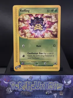 Pokemon Card Koffing 114/165 Non Holo E-Series Expedition Base Set WOTC Played - Image 1