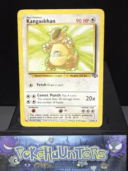 Pokemon Card Kangaskhan 21/64 Non Holo Rare Jungle Set WOTC Played - Image 1
