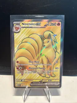 Pokemon Ninetales ex 186/165 SV151 Ultra Rare Full Art Holo Stage 1 260 HP - Image 1