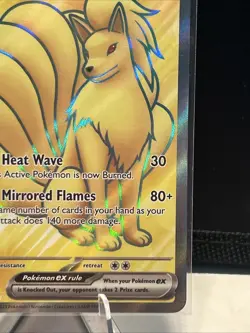 Pokemon Ninetales ex 186/165 SV151 Ultra Rare Full Art Holo Stage 1 260 HP - Image 3
