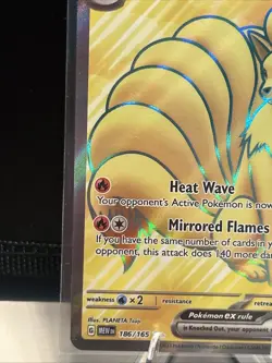 Pokemon Ninetales ex 186/165 SV151 Ultra Rare Full Art Holo Stage 1 260 HP - Image 4