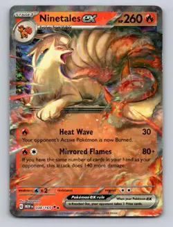 Ninetales ex - 038/165 Double Rare 151 TCG Pokemon Holo NM - Image 1