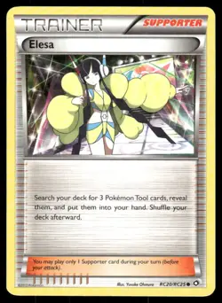 Pokemon Elesa Holo Common Legendary Treasures: Radiant Collection RC20/RC25 LP - Image 1