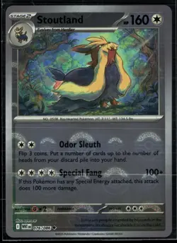 Stoutland 076/086 White Flare Uncommon Pokemon Pokeball - Image 1