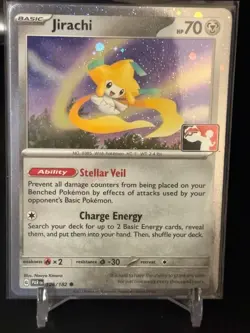 Pokemon Jirachi Cosmos Holo Prize Pack Series 5 Promo Stamped - Near Mint SWIRL - Image 1