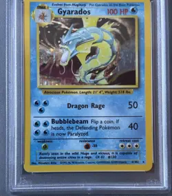 1999 POKEMON GAME BASE SET GYARADOS-HOLO #6 PSA 9 - Image 3