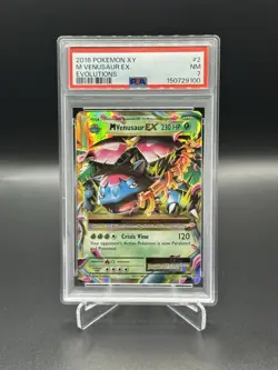 M Venusaur EX 2/108 Evolutions Ultra Rare Holo Pokemon TCG PSA 7 - Image 1