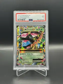 M Venusaur EX 2/108 Evolutions Ultra Rare Holo Pokemon TCG PSA 7 - Image 2